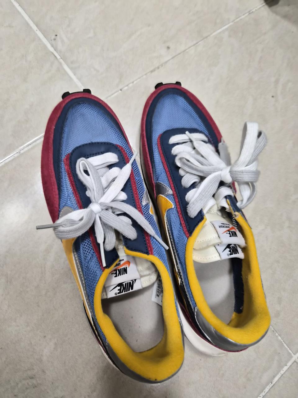 나이키x사카이 ld와플 블루멀티