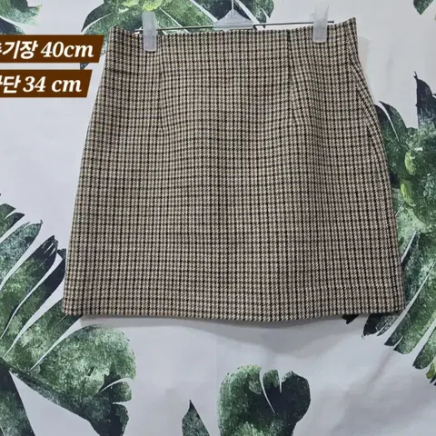 ZARA 하운드투스 체크 미니스커트 (55)