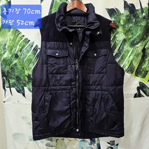 앤드류 옴므 네이비 패딩 조끼