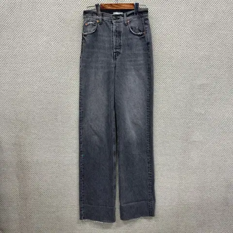 자라 ZARA 그레이진 롤업 데님 청바지 26인치 A00792