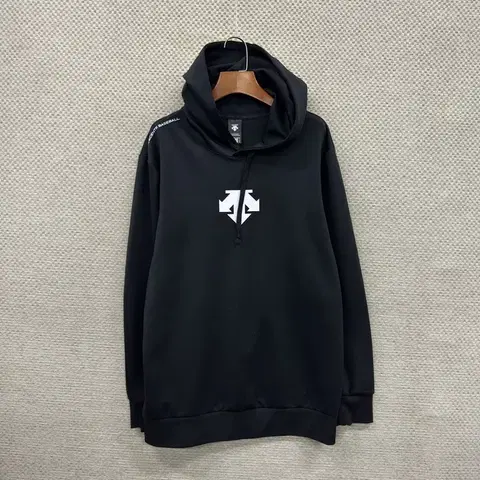 데상트 캐주얼 빅프린팅로고 져지 후드티 100 A00928