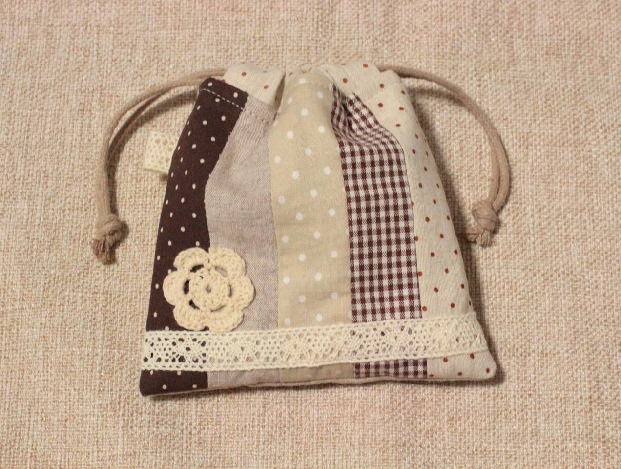 핸드메이드 패치워크 미니 파우치