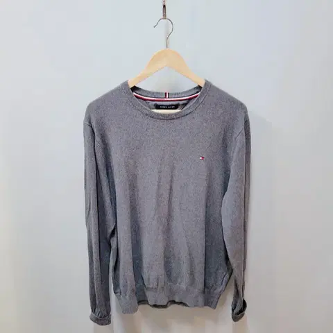 L) 타미힐피거 라운드 니트티