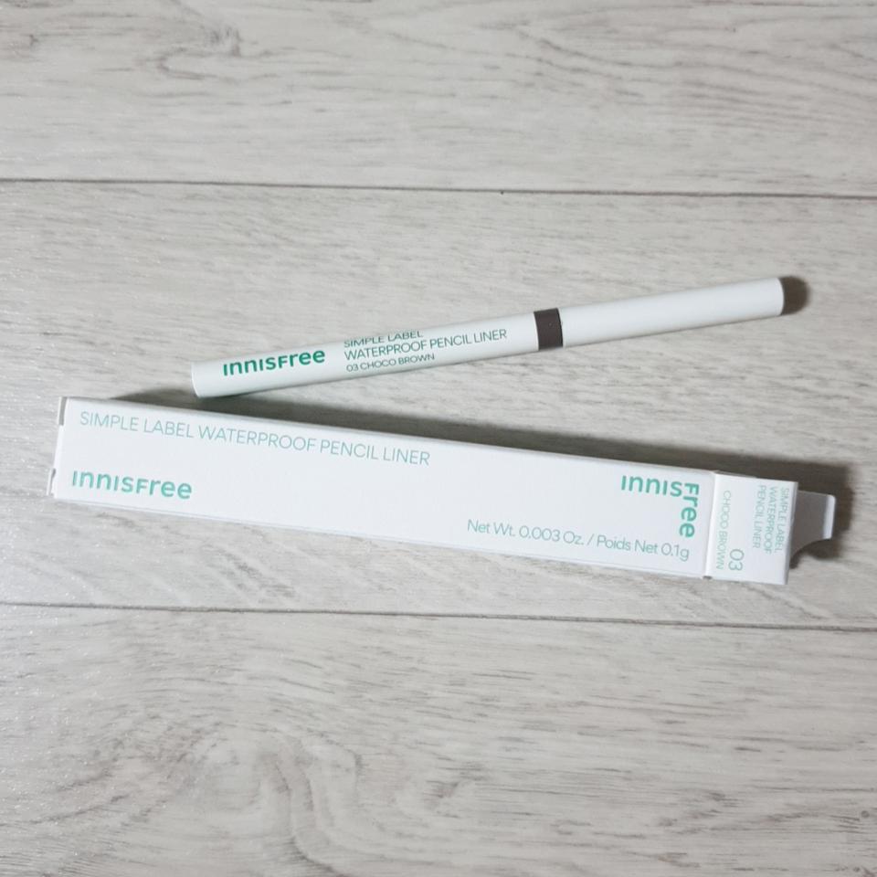 이니스프리 심플라벨 워터프루프 펜슬 라이너 03초코브라운 미개봉 새상품