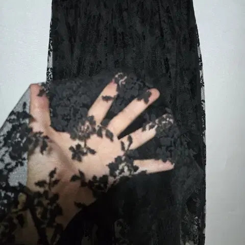 레이스 롱스커트