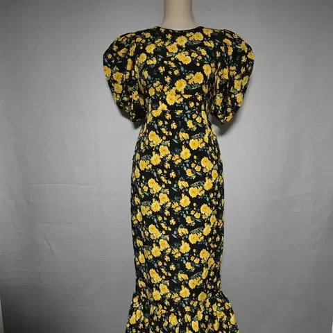 임블리 볼륨 퍼프 롱원피스