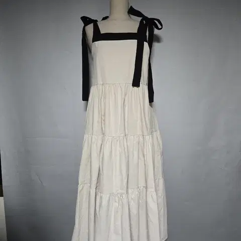 새상품 달링 리본 묶음 롱원피스