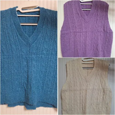 새상품 니트조끼 3벌