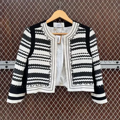 듀엘 스터트 포인트 크롭 트위드 자켓 M