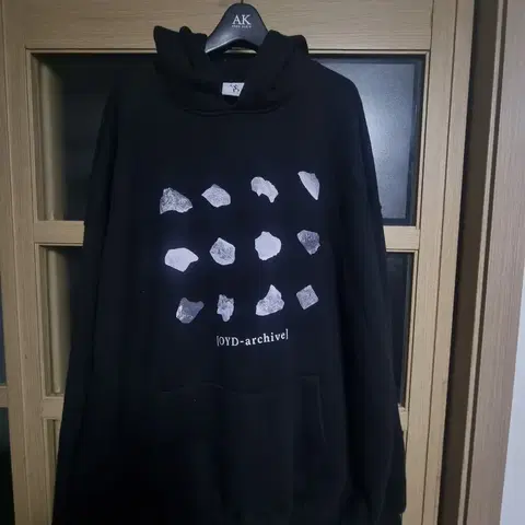 OYD Archive 블랙 후드티 빅사이즈