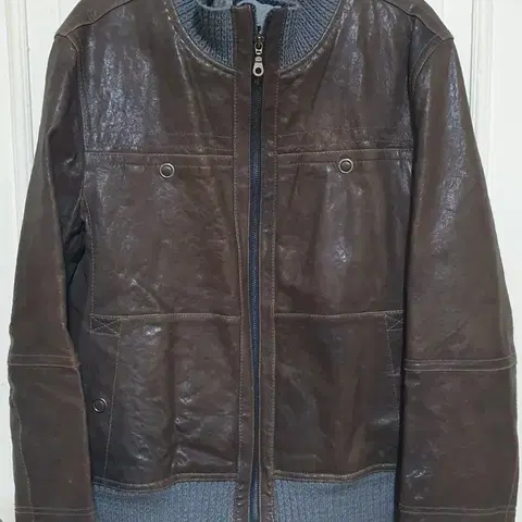 Hombumo 옴브루노 한정판 천연 양가죽 빈티지 자켓 남자100 구제