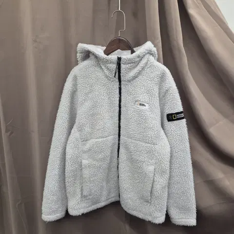 내셔널지오그래픽 후드 뽀글이 플리스 점퍼