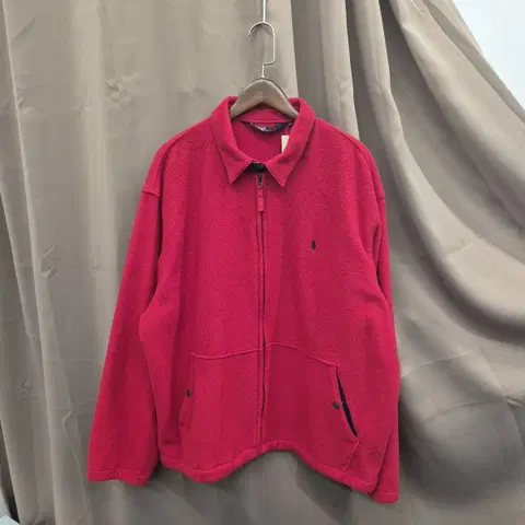 폴로 랄프로렌 레드 플리스 집업 자켓 105