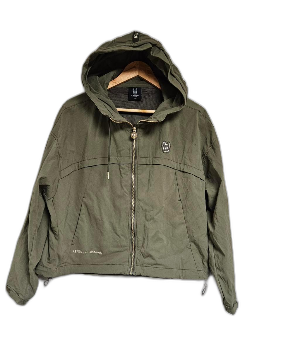 라이프워크 여성 후드 바람막이 FREE 카키