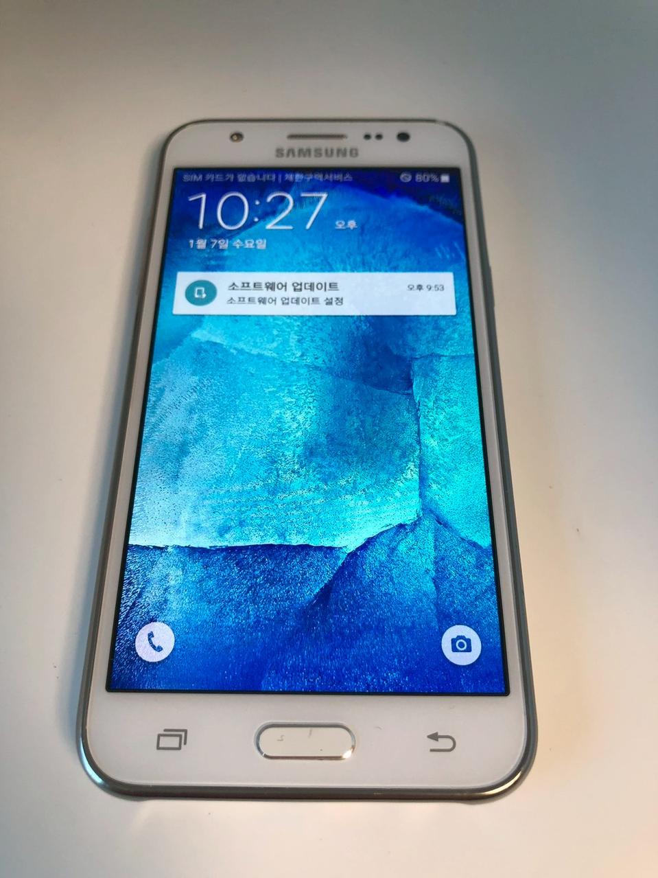 갤럭시 J5 화이트 기기 판매(79104)