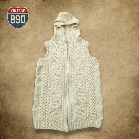 [XL] Blarney 블라니 울렌 밀즈 메리노 울 후드 집업 조끼