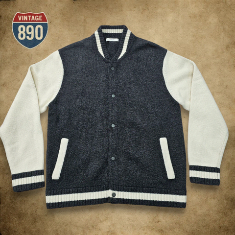 [100] epigram 에피그램 바시티 니트 가디건 자켓