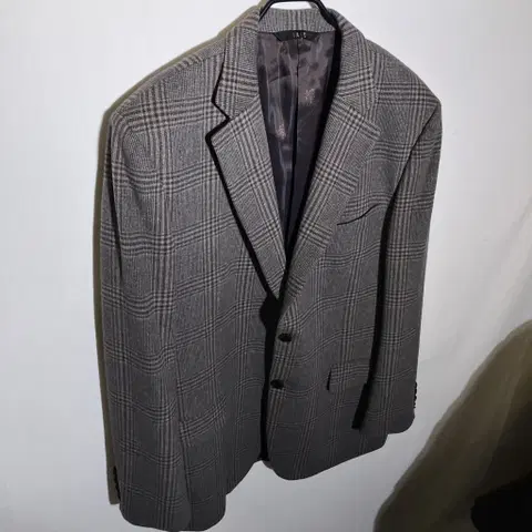 105)닥스 앙고라울 체크 블레이저 자켓