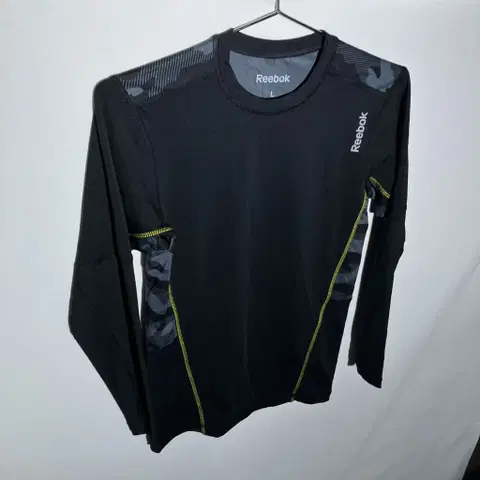 S-M)리복 슬림핏 기능성 긴팔 티셔츠