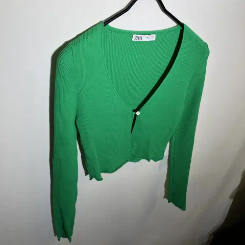 M)자라 여성 비스코스 골지 가디건