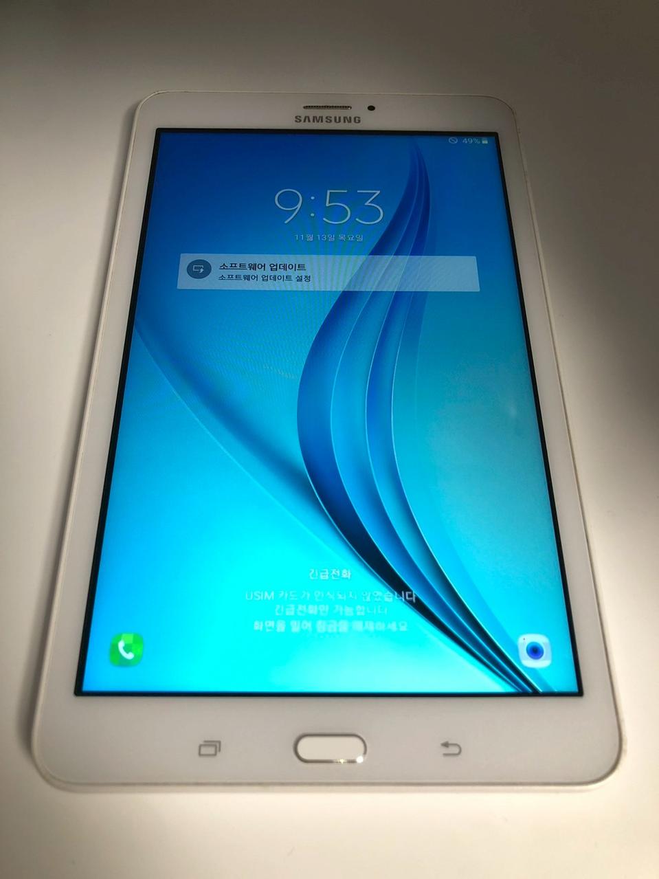 갤럭시 탭E lte(T375) 화이트 기기 판매(03255)