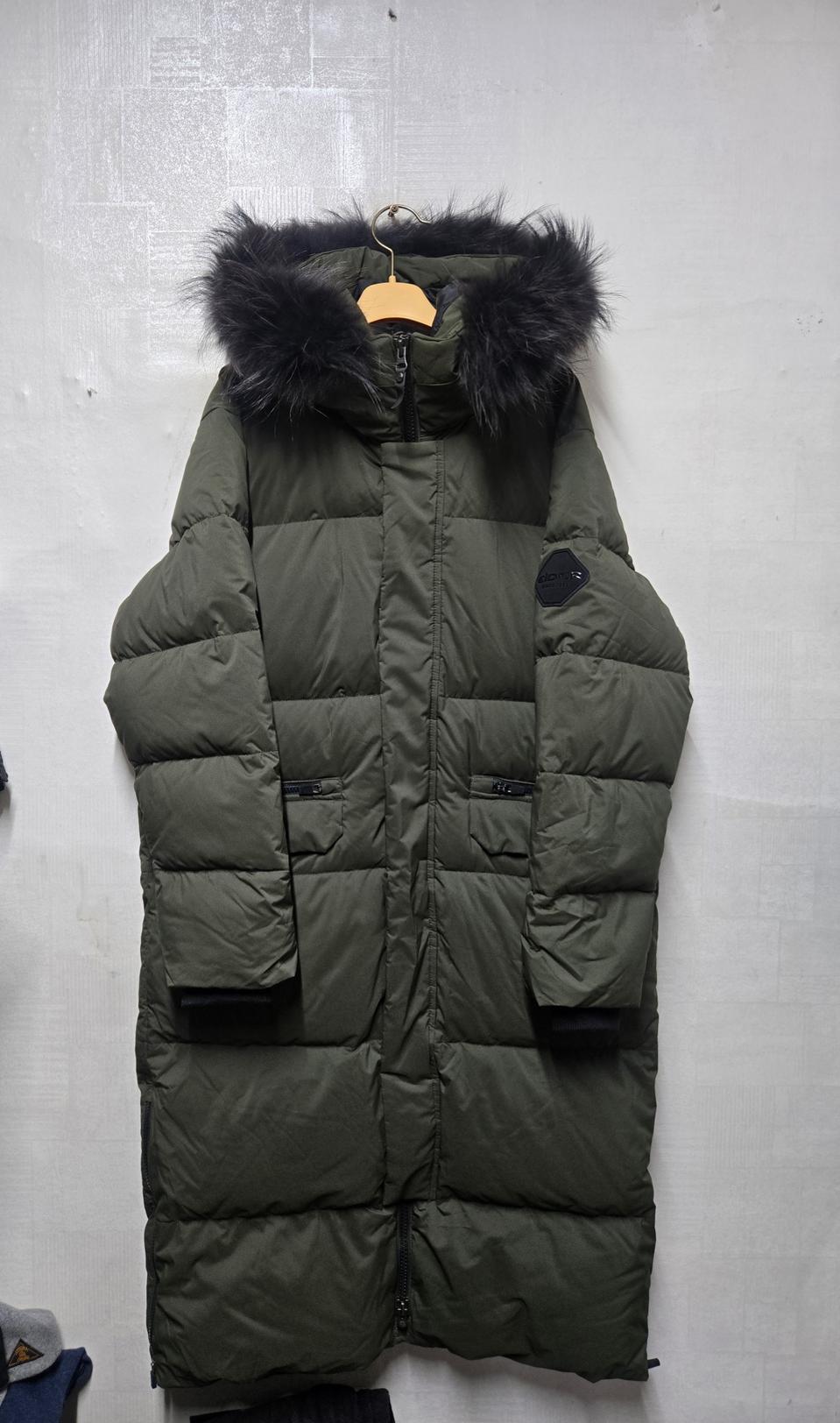 아이더 라쿤퍼후드 다운 롱패딩 95