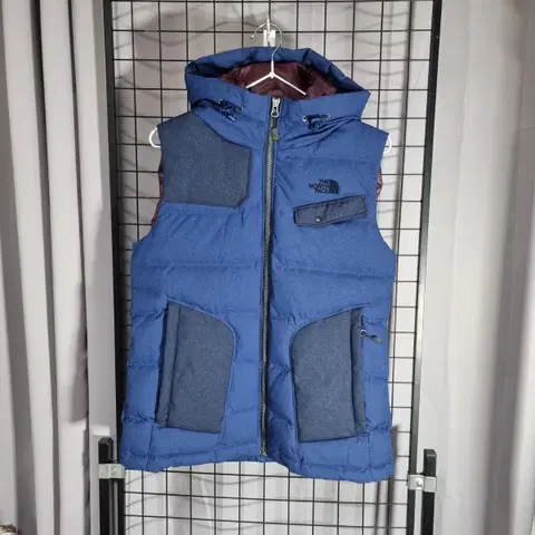 노스페이스 패딩 조끼 구스 다운 후드 베스트 90