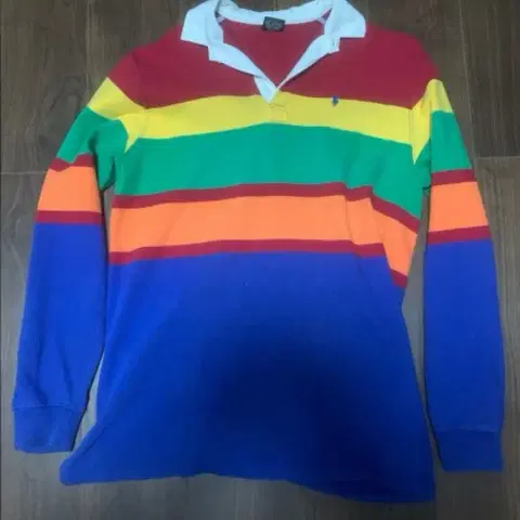 90's 폴로 랄프로렌 스트라이프 럭비티 긴팔 xxl