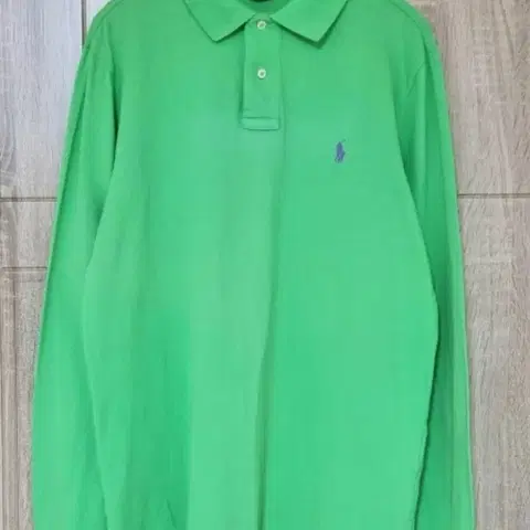 폴로 랄프로렌 긴팔 카라티 연두색 매장판L