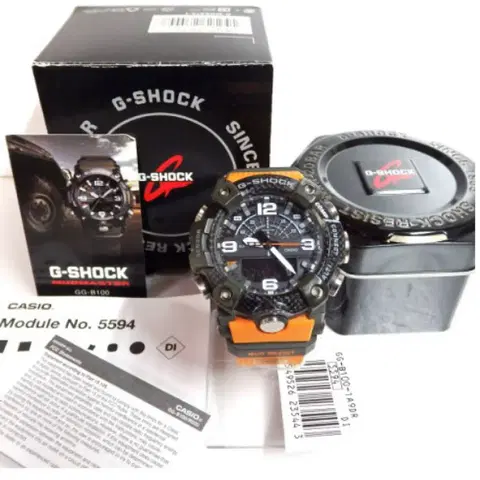 지샥 머드마스터 GG-B100 오렌지 시계 풀박스