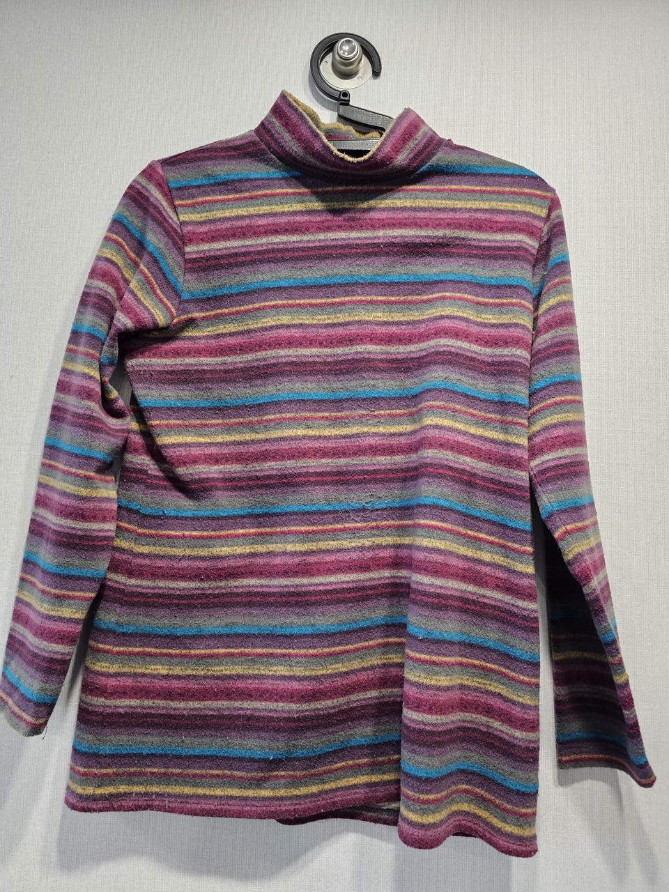 스트라이프 목폴라 티셔츠