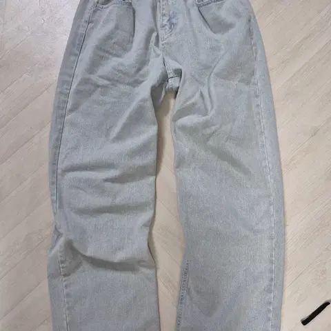 Le 와이드 데님팬츠