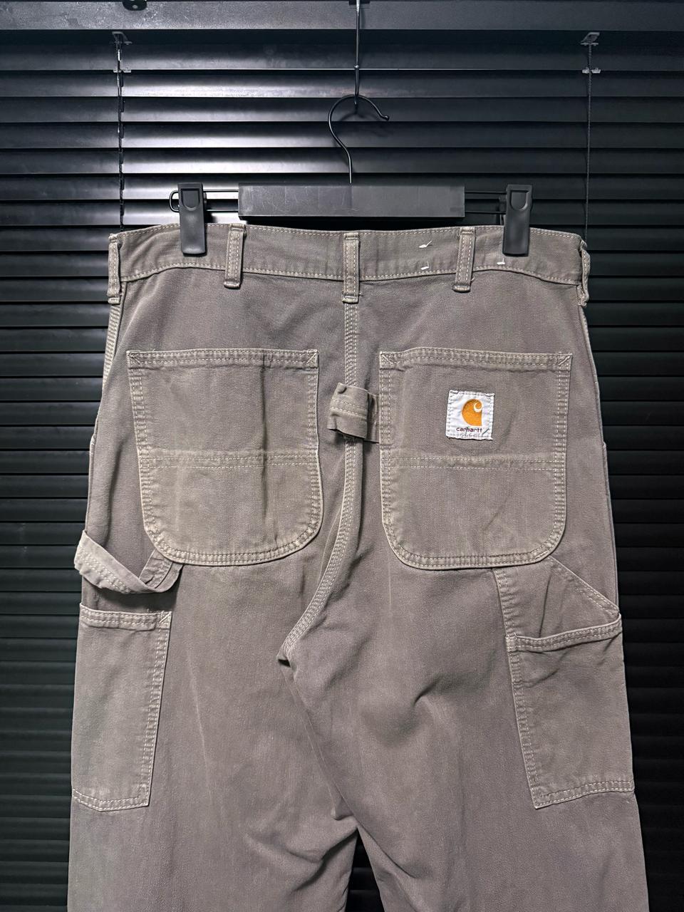 칼하트 싱글니 카펜더 워크 데님 팬츠 32 와이드 샌드 그레이 회색 일본