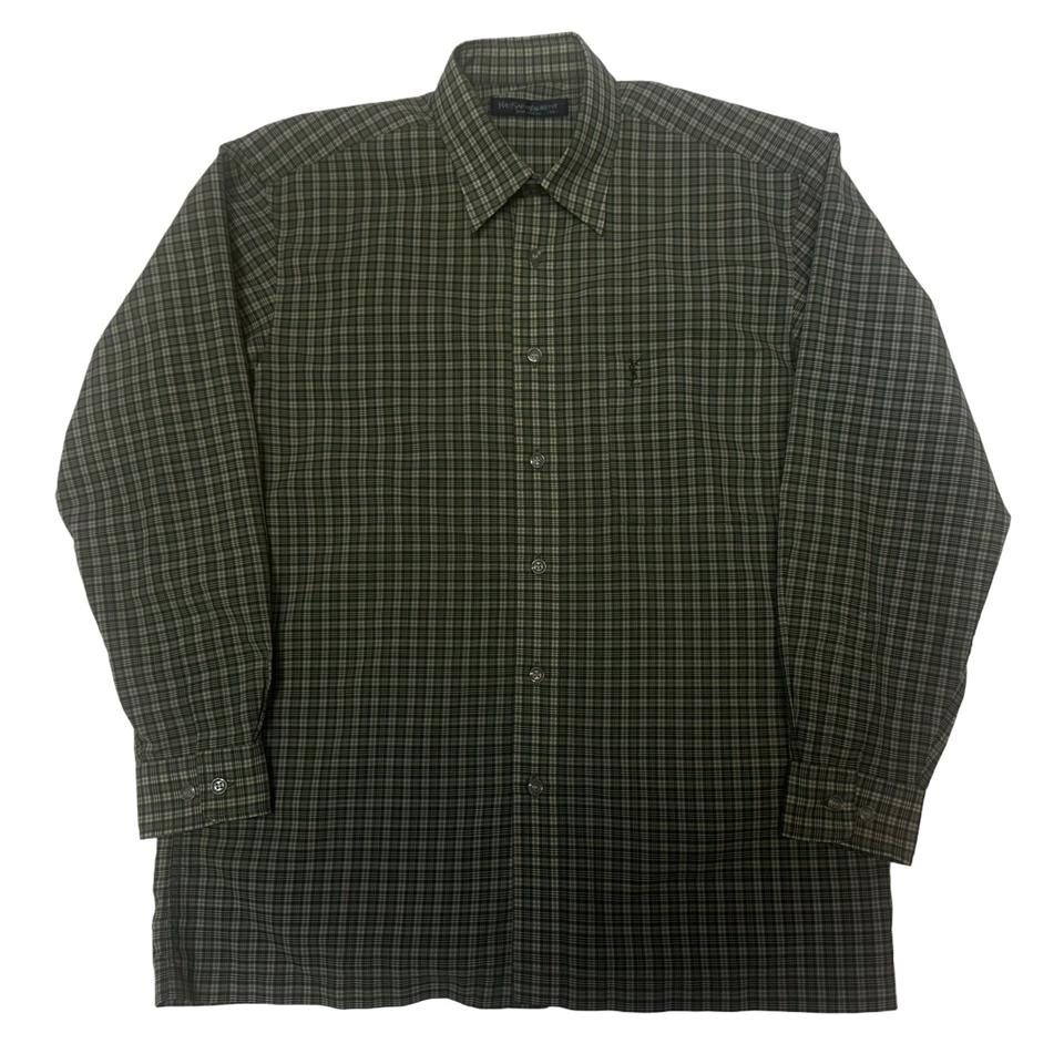 입생로랑 뿌르옴므 그린체크셔츠 95