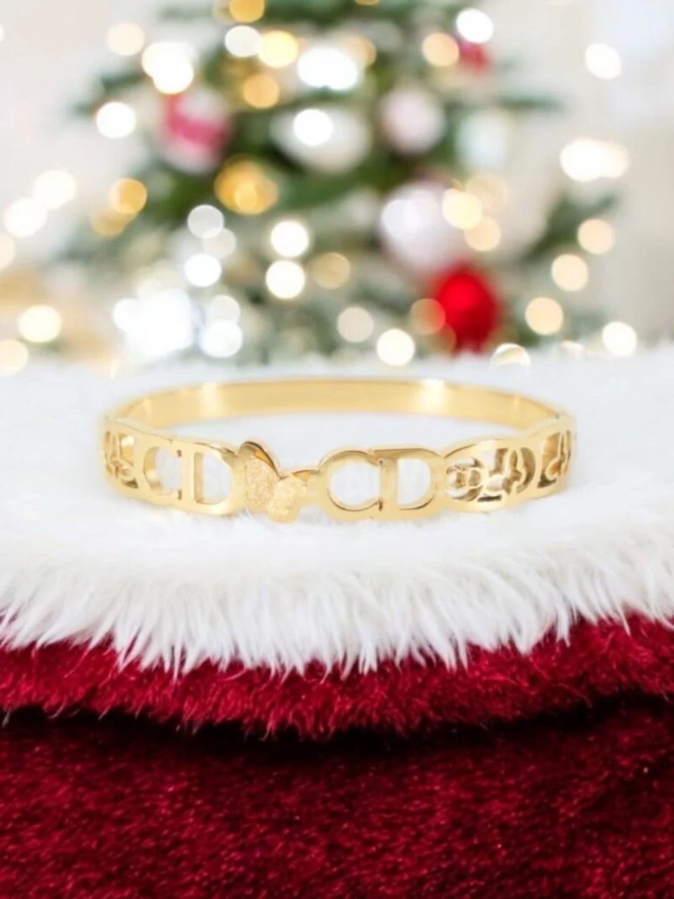 크리스찬디올 버터플라이 CD 브레이슬릿