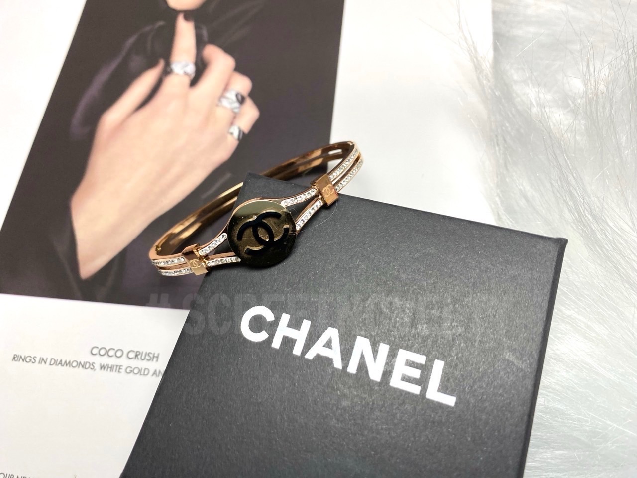 샤넬 CC 큐빅 브레이슬릿