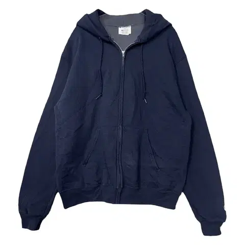 챔피온 네이비 무지 캐주얼 후드 집업 M