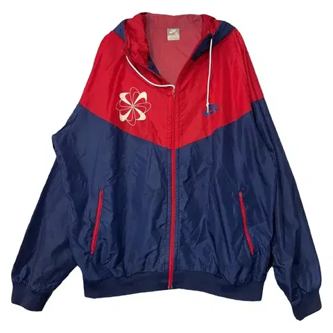 나이키 블루 레드 투톤 기능성 바람막이 XL