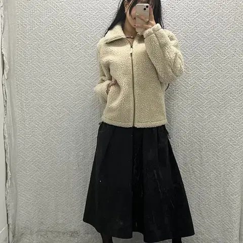 유니클로 U 이동휘 착용 베이직 르메르 플리스 자켓 S C06679