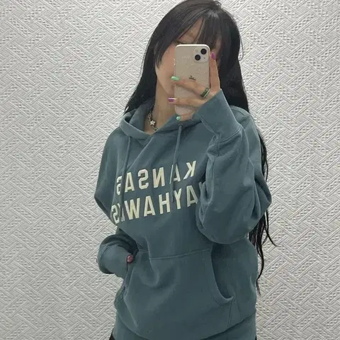 챔피온 빈티지 리버스위브 캔자스 제이호크 후드티 S C06705