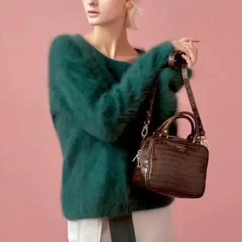 이태리 소가죽 크록 패턴 미니 토트백 크로스백 가방