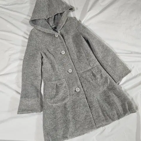 [38] 일본 빈티지 모리걸 모헤어 가디건 후드 코트