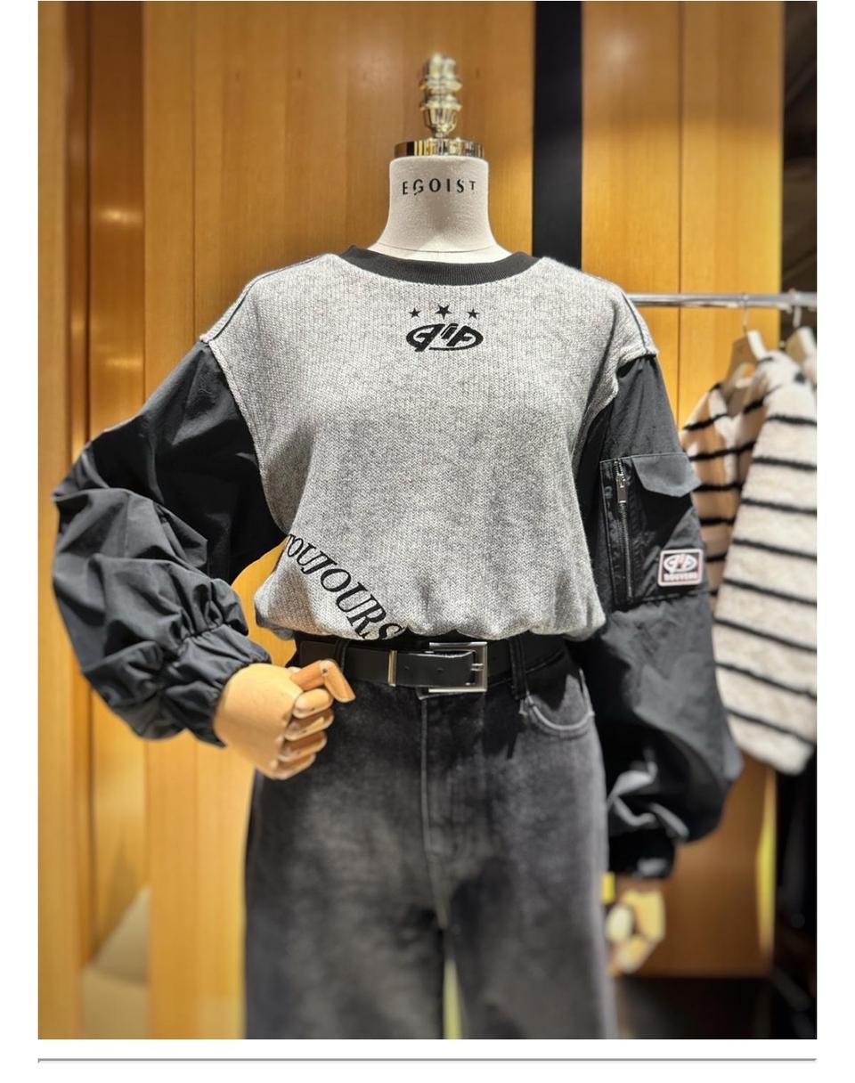 에고이스트 춘추동 니트포코노 긴팔티 55.66