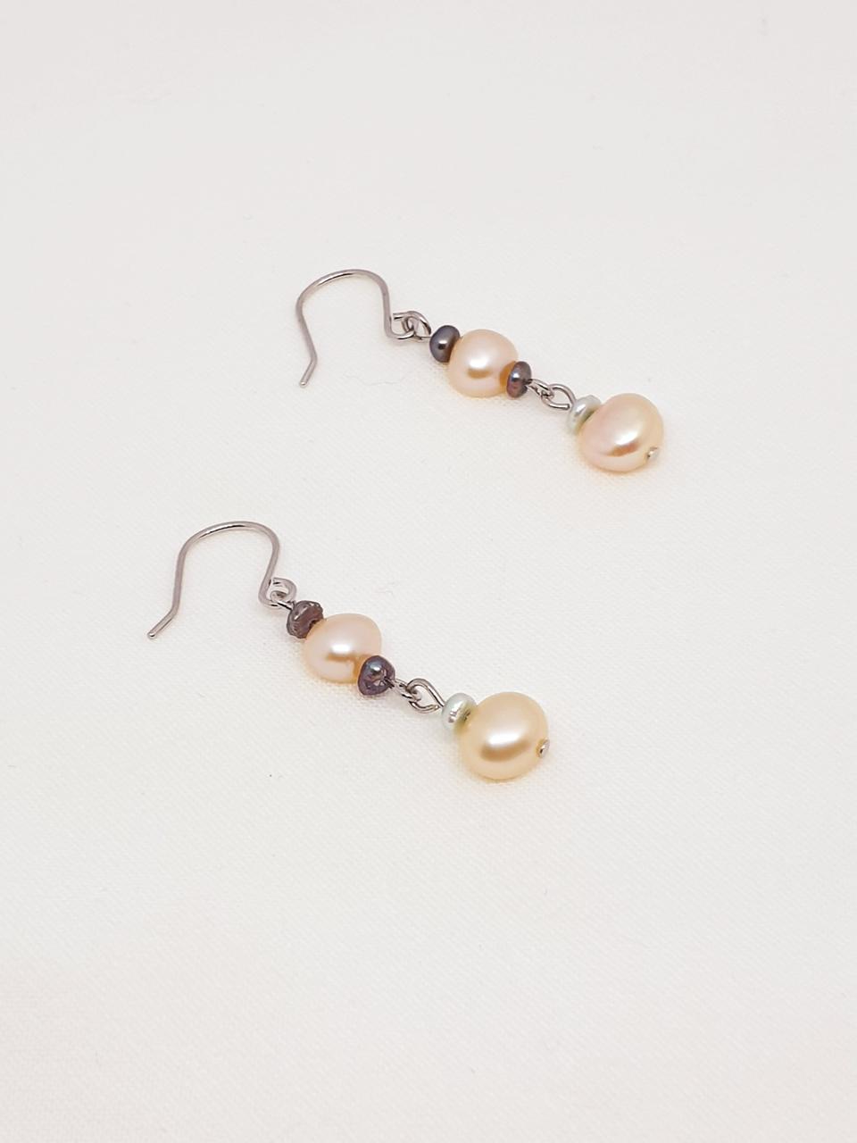 담수진주 귀걸이