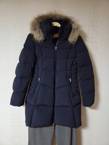 루이까스텔 라쿤 퍼 후드 구스 다운롱 패딩 95