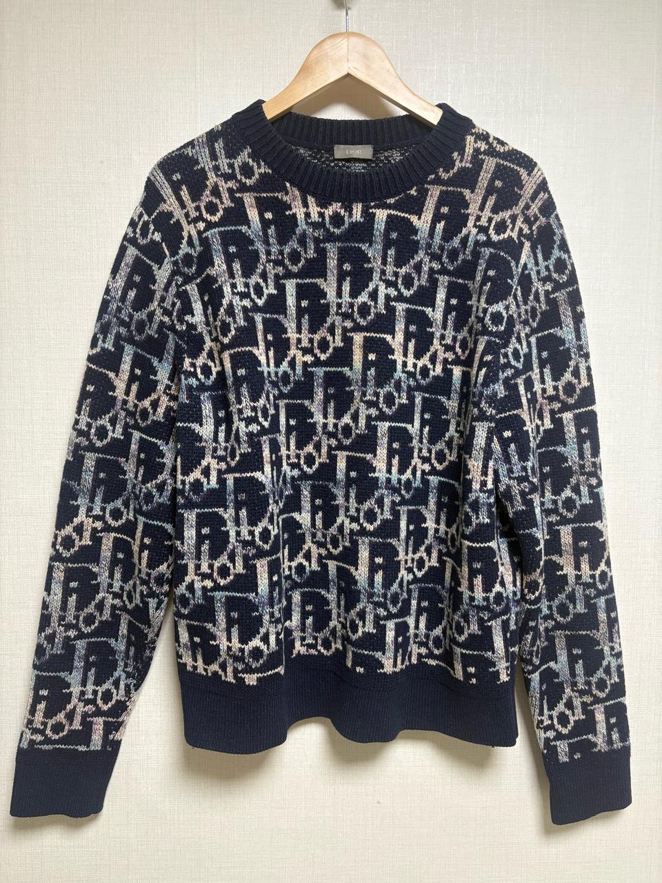 [M/새상품급] 디올 오블리크 자카드 니트