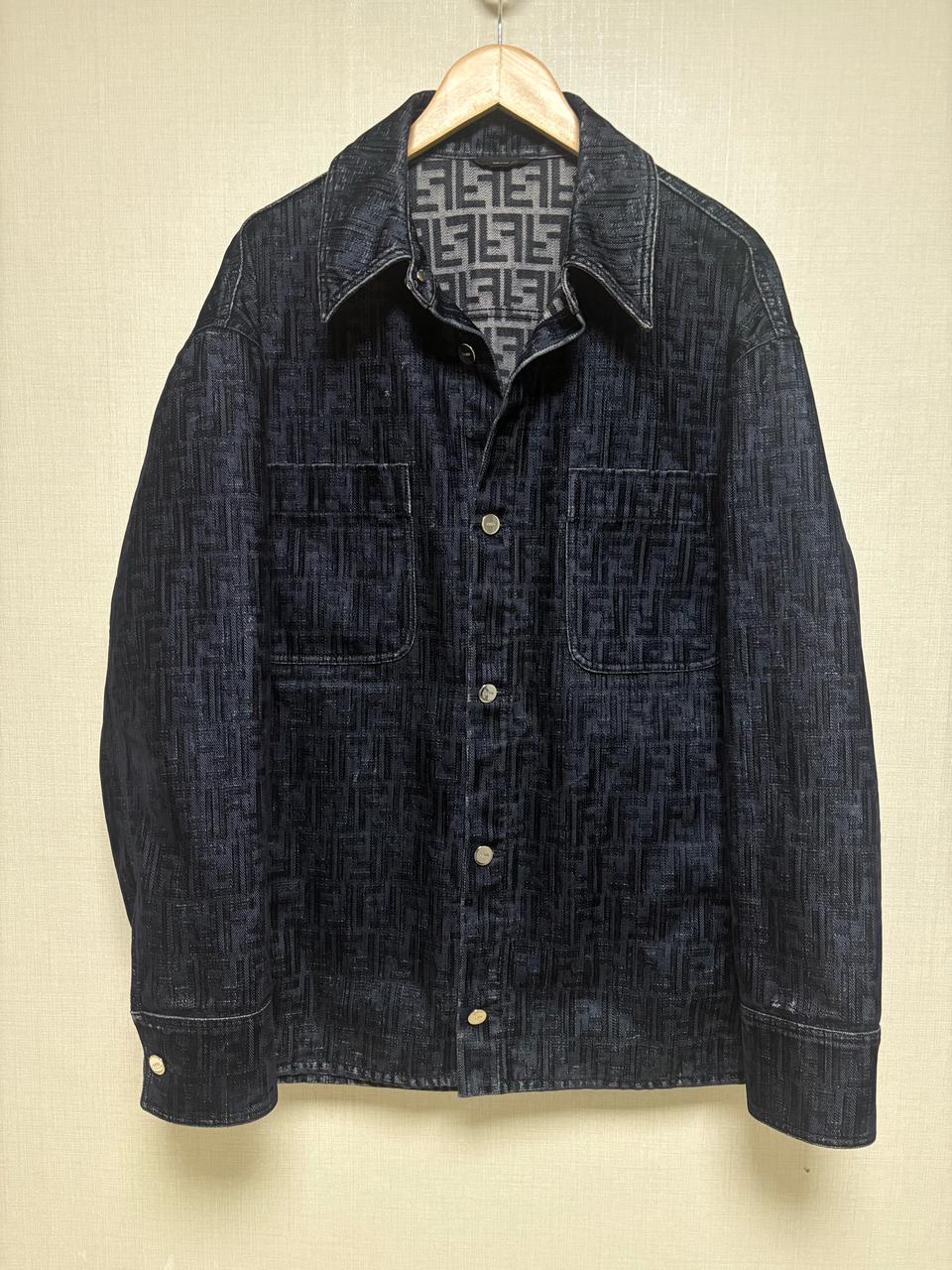 [52/새상품급] 펜디 벨벳 트러커 자켓