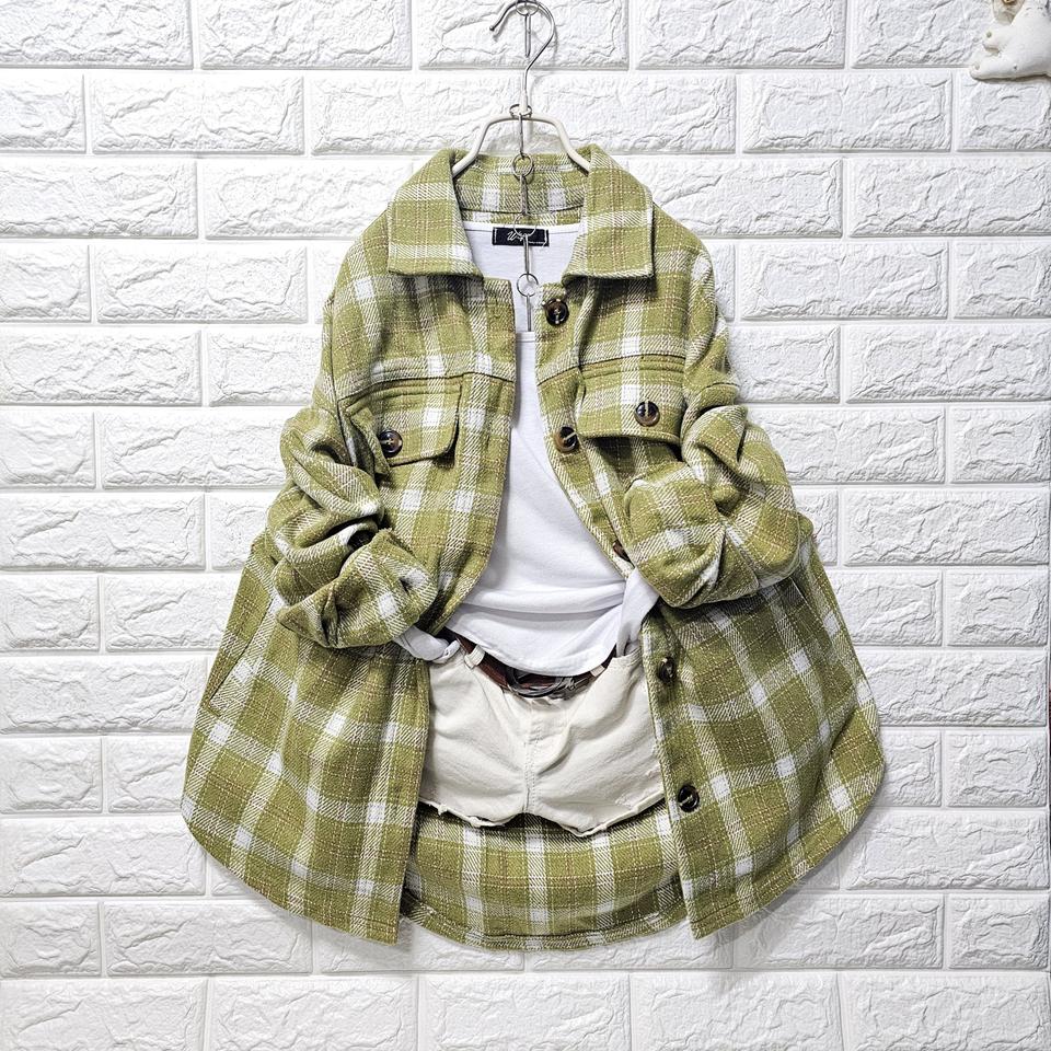 그린체크셔츠/자켓