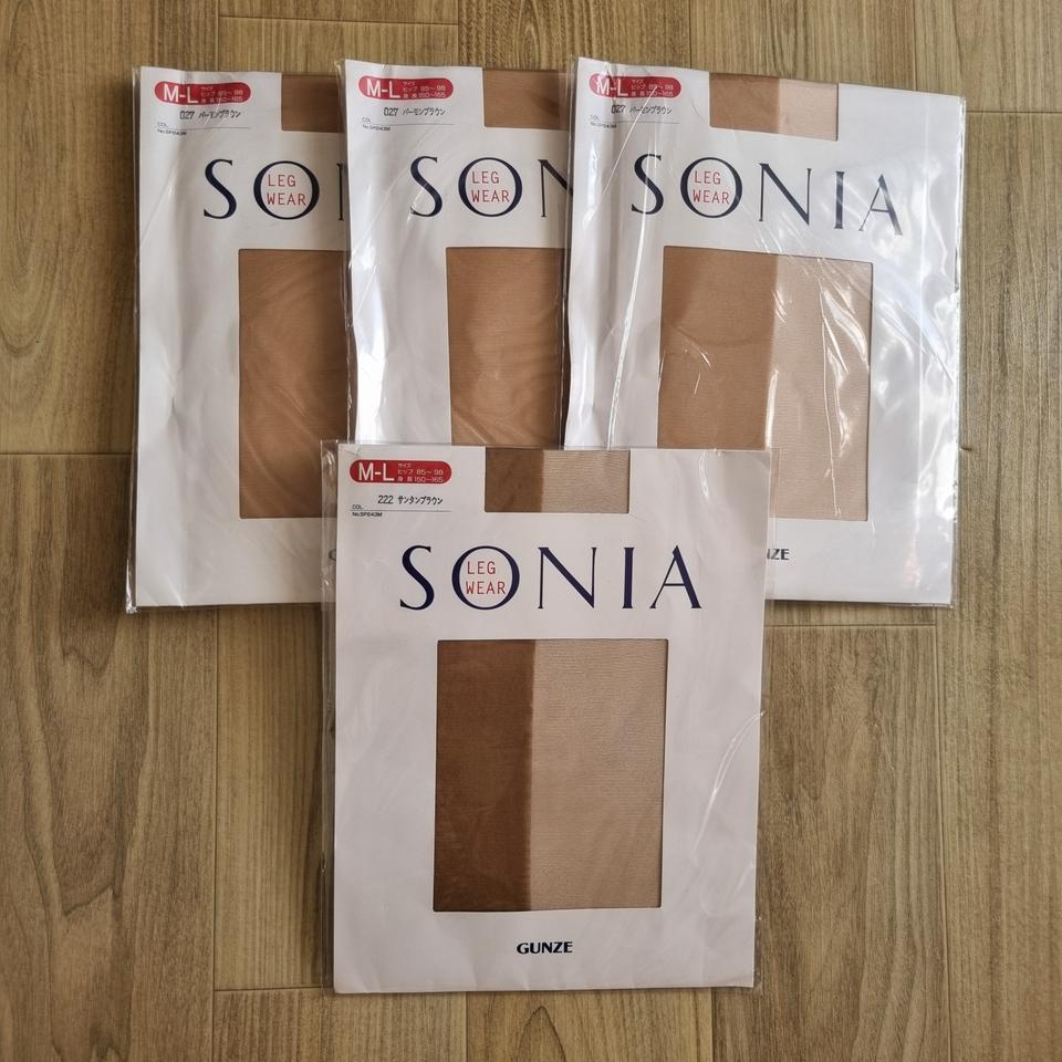 일본수입 군제 팬티스타킹 4장일괄 브라운색계열