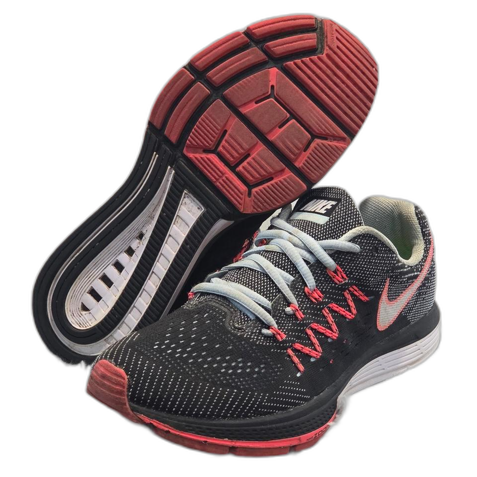 3q-21:나이키 줌 스트럭처 18 블랙 핑크 러닝화 (245mm)